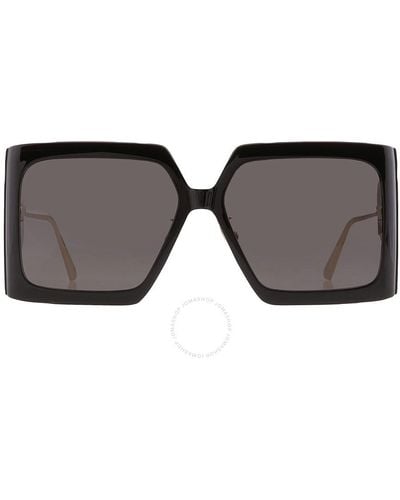 Dior Smoke Square Sunglasses Solar S1u Cd40040u 01a 59 - Black