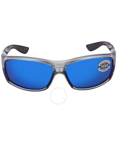 Costa Del Mar Saltbreak Blue Mirror Polarized Glass Sunglasses Bk 18 Obmglp 65