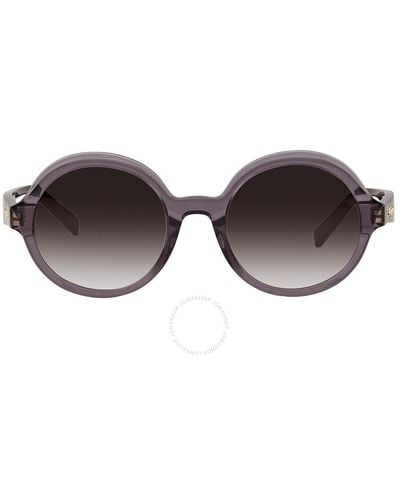 Ferragamo Round Sunglasses Sf978s 057 52 - Brown