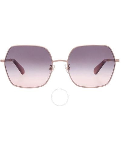 Kate Spade Grey Fuschia Butterfly Sunglasses Eloy/f/s 035j/ff 59 - Purple