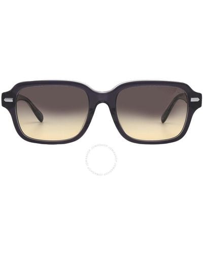 COACH Gray Rectangular Sunglasses Hc8388u 5745l7 56 - Multicolor