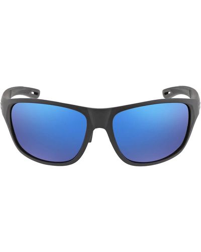 Under Armour Grey Blue Wrap Sunglasses