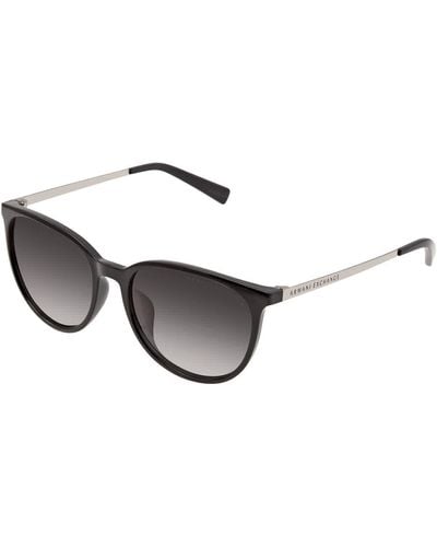 Armani Exchange Gray Gradient Cat Eye Sunglasses - Multicolor
