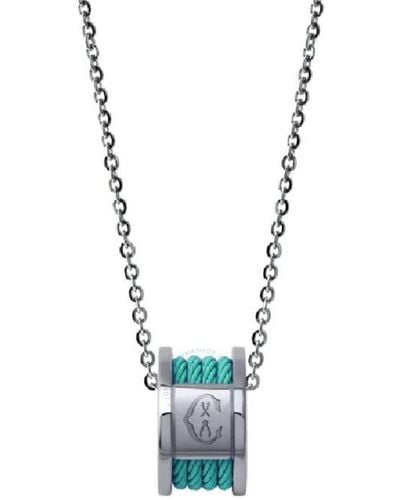 Charriol Forever Stainless Steel And Turquoise Pvd Cable Necklace - Metallic