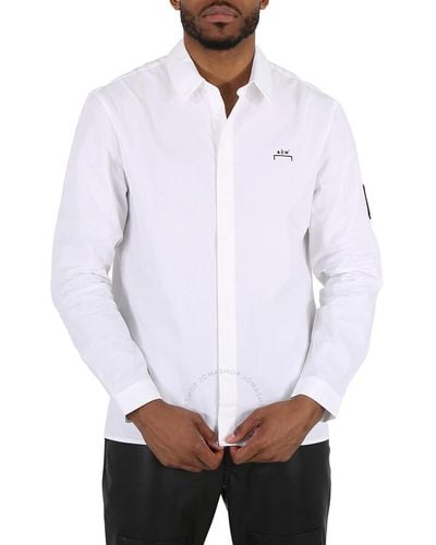 A_COLD_WALL* Pawson Long-sleeve Cotton Shirt - White
