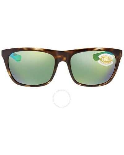 Costa Del Mar Cheeca Mirror Polarized Polycarbonate Sunglasses Cha 249 Ogmp 57 - Green