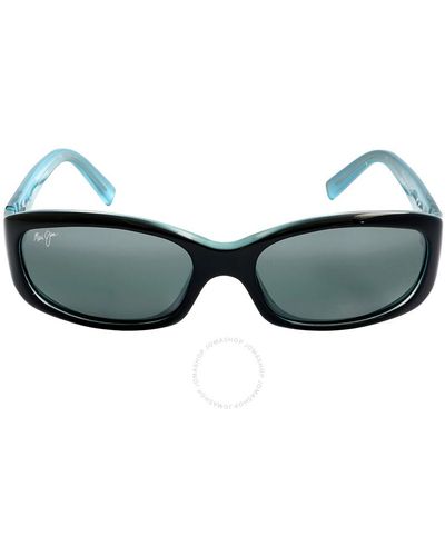 Maui Jim Punchbowl Neutral Gray Rectangular Sunglasses 219-03 54 - Green