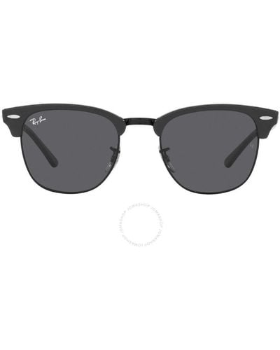 Ray-Ban Clubmaster Dark Gray Square Sunglasses Rb3016 1367b1 49