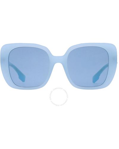 Burberry Helena Blue Square Sunglasses Be4371 408680 52 - Black
