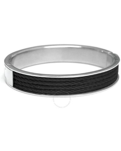 Charriol Forever Young Steel Black Pvd Cable Bangle - Multicolour
