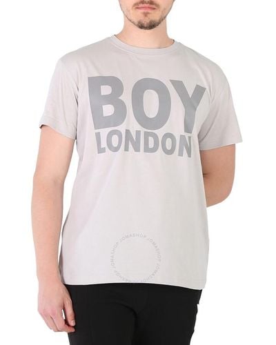 BOY London Reflective Logo T-shirt - Gray