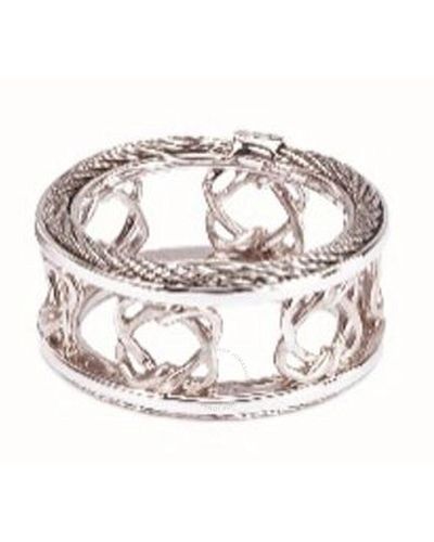 Charriol Heart To Heart Sterling Cable Ring - Metallic