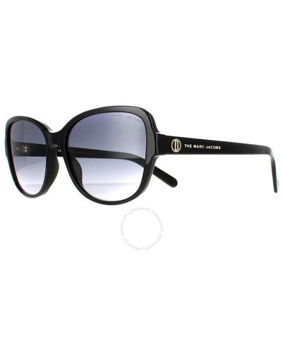 Marc Jacobs Dark Grey Shaded Butterfly Sunglasses Marc 528/s 0807/9o 58 - Black