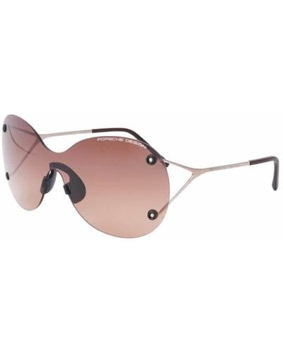 Porsche Design Brown Gradient Shield Sunglasses - Black