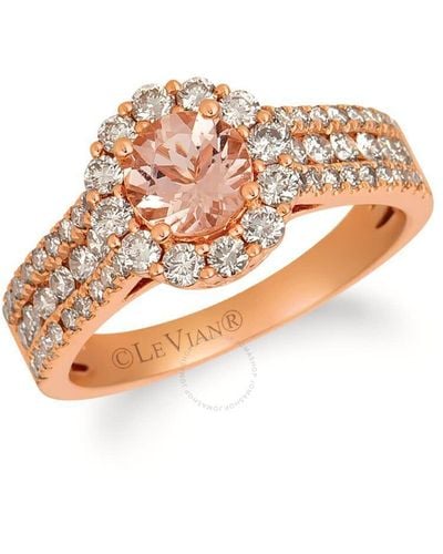 Le Vian Peach Morganite Ring Set - Pink