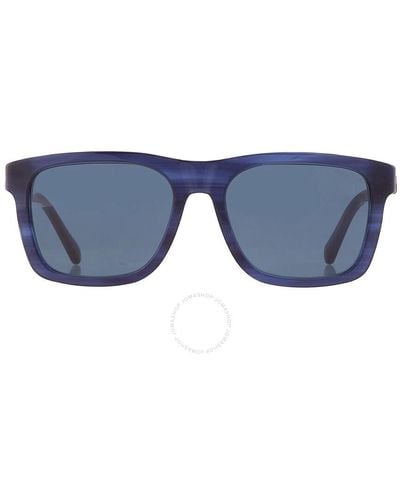 Moncler Colada Blue Rectangular Sunglasses Ml0285 64v 58