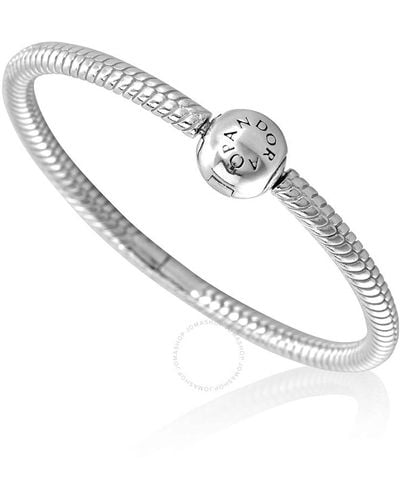 PANDORA Sterling Silver Moments O Carrier - Metallic