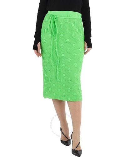 Rejina Pyo Floral-crochet Midi Skirt - Green