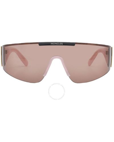 Moncler Ombrate Burned Pink Shield Sunglasses Ml0247 72e 00