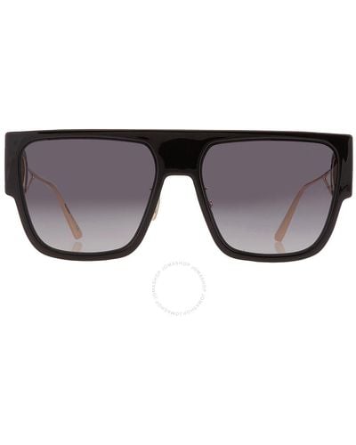 Dior Smoke Browline Sunglasses 30montaigne S3u Cd40036u 01a 58 - Black