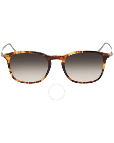Ferragamo Gray Square Sunglasses Sf2846s 219 - Brown