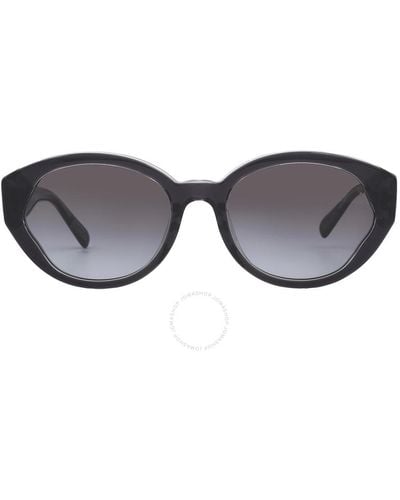 COACH Gray Gradient Cat Eye Sunglasses Hc8364u 57458g 55 - Black