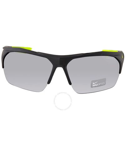 Nike Silver Flash Wrap Sunglasses Terminus Ev1030 070 76 - Yellow