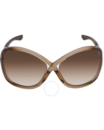 Tom Ford Whitney Gradient Brown Oversized Sunglasses