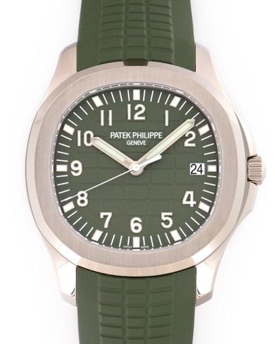 Patek Philippe Aquanaut Automatic Green Dial Watch - Metallic