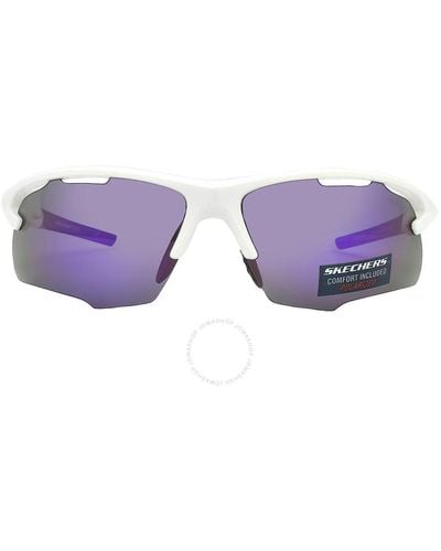 Skechers Smoke Polarized Sport Sunglasses Se5156 21d 73 - Purple