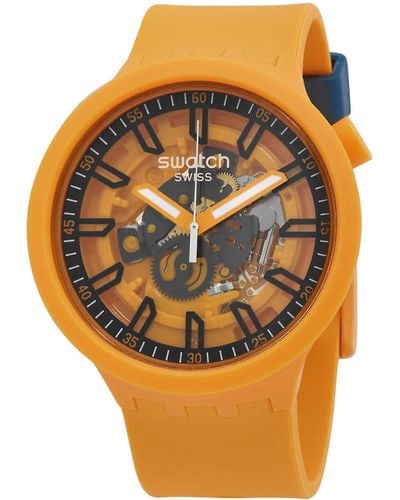 Swatch Fresh Quartz Unisex Watch - Metallic