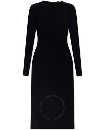 Burberry Bu Aurora Long-sleeved Dress - Black