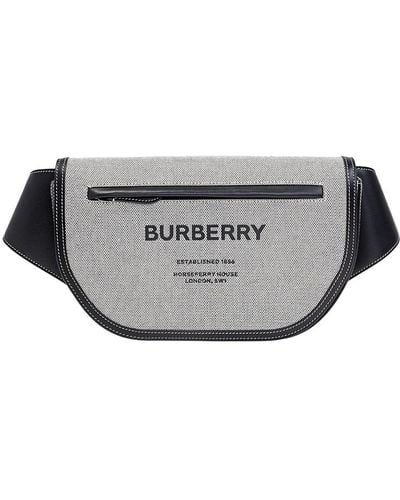 Burberry Horseferry Print Olympia Belt Bag - Grey