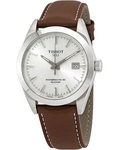 Tissot Gentleman Automatic Silver Dial Watch 00 - Metallic