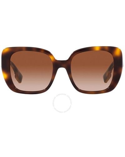 Burberry Helena Gradient Square Sunglasses Be4371 331613 52 - Brown