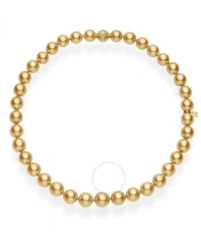 Mikimoto Golden South Sea Cultured Pearl Necklace - Metallic