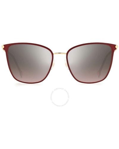Carolina Herrera Brown Shaded Square Sunglasses Ch 0030/s 0noa/nq 56