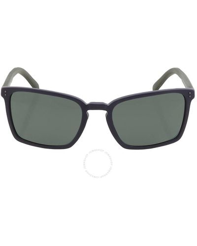 Brooks Brothers Dark Green Rectangular Sunglasses Bb5041 603771 57 - Gray