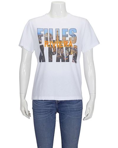 Filles A Papa Fap Cowboy T-shirt - White