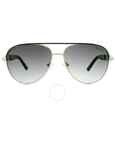 Guess Factory Smoke Gradient Pilot Sunglasses Gf0287 06b 57 - Multicolor