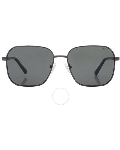 Guess Square Sunglasses Gu00051 07n 57 - Gray