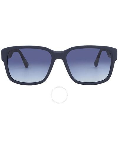 Calvin Klein Gradient Rectangular Sunglasses Ckj21631s 400 56 - Blue