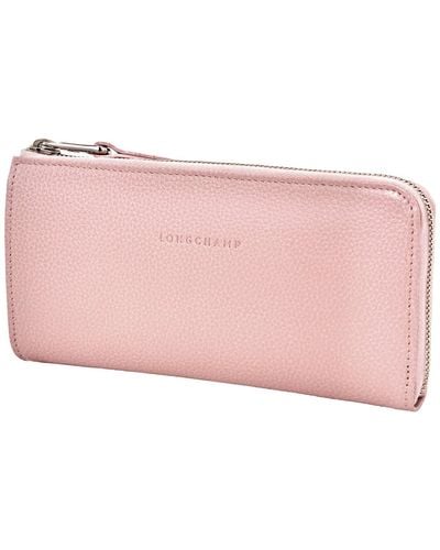 Longchamp Zip-around Wallet - Pink