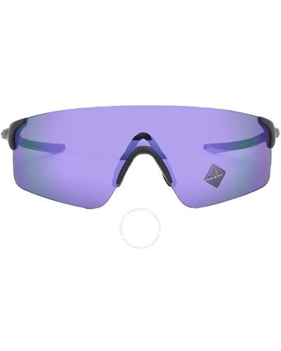 Oakley Evzero Blades Prizm Violet Mirrored Shield Sunglasses Oo9454 945421 138 - Purple