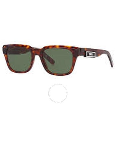 Dior Green Square Sunglasses B23 S1i Dm40052i 52n 53 - Brown