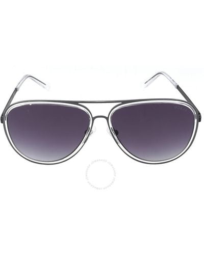 Guess Pilot Sunglasses Gu6982 01b 59 - Purple