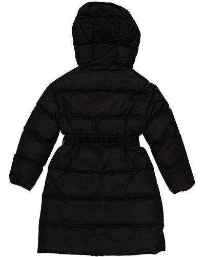Moncler Girls Chalain Long Down Puffer Coat - Black