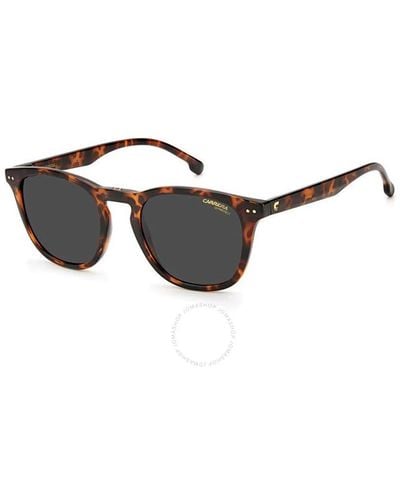 Carrera Grey Oval Sunglasses 2032t/s 0086/ir 48 - Black