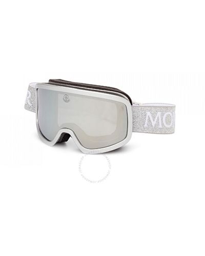Moncler Terrabeam Smoke Mirror goggles Sunglasses Ml0215 20c 00 - White