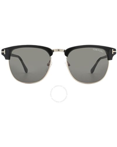 Tom Ford Henry Green Square Sunglasses Ft0248 05n 53 - Grey